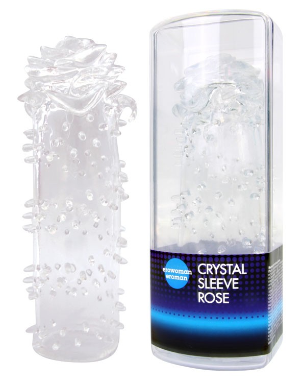 Насадка на пенис "Crystal sleeve rose" в виде розы