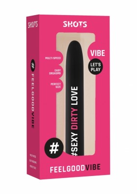 Вибромассажер Feelgood Vibe - #Sexydirtylove длина 15см, диаметр 2,7 см