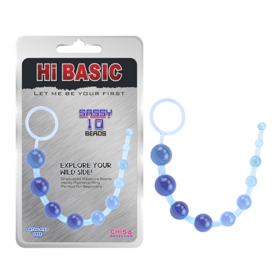 Анальная цепочка Sassy Anal Beads-Blue