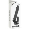 Вибромассажер с пультом управления BASECOCK REALISTIC VIBRATOR REMOTE CONTROL BLACK 20CM