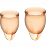 Набор менструальных чаш Satisfyer Feel confident Menstrual Cup (orange)