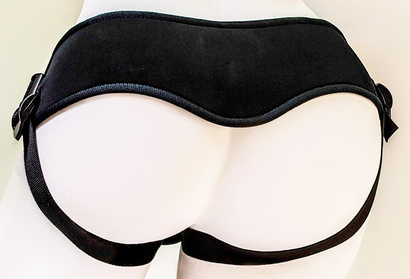 Комплект UNI strap 6 Harness с двумя насадками, 12 режимов вибрации, Длина 18 см, Ø 4