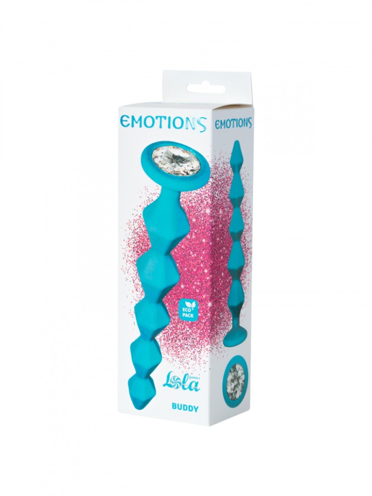 Анальная Цепочка с Кристаллом Emotions Buddy Turquoise