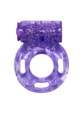 Эрекционное кольцо с вибрацией Rings Axle-pin фиолетовое