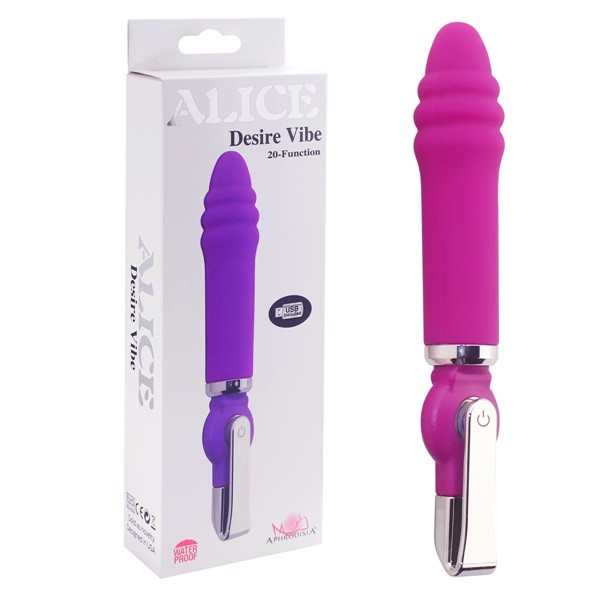 Вибратор ALICE 20-Function Desire Vibe pink