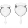 Набор менструальных чаш Satisfyer Feel good Menstrual Cup (Transparent)