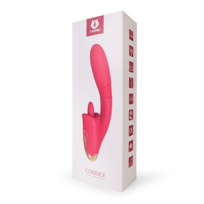 ВИБРОМАССАЖЁР 9 режимов возвратно-поступательных движений, 9 режимов вибрации