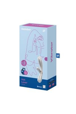 Вибромассажер Satisfyer Hot Lover с возможностью управления через приложение - жемчужный