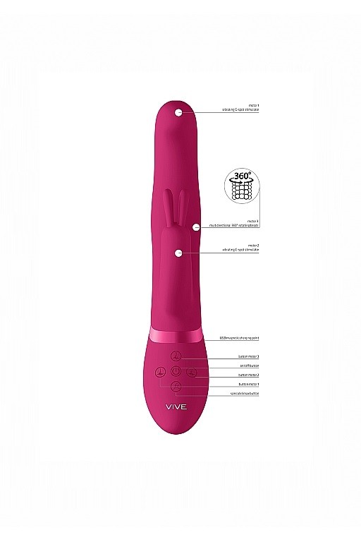 Вибромассажер Izara со стимулирующими бусинами и функцией "мгновенный оргазм"