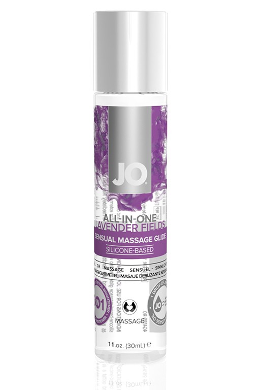 Массажный гель All-In-One Massage Glide Lavender с ароматом лаванды - 30 мл.