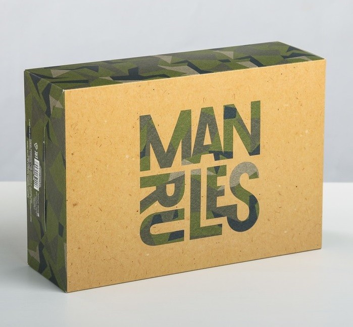 Коробка "Man rules" 16х23х7,5 см