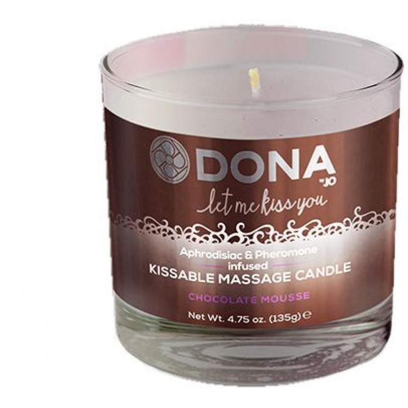 Вкусовая массажная свеча Dona Kissable Massage Candle Chocolate Mousse 135 г