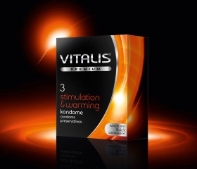 Презервативы VITALIS premium №3 Stimulation &amp; warming
