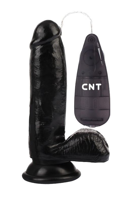Вибратор CNT 6.7'' Stud Realistic Dildo Black