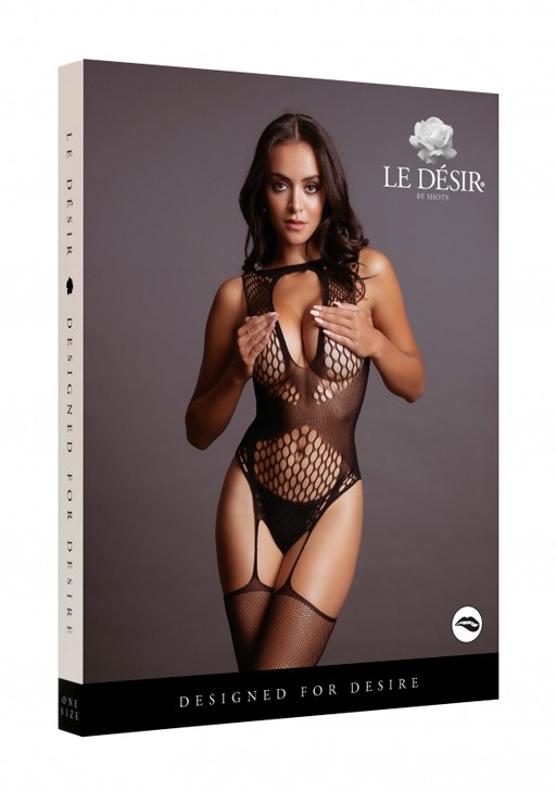 Кетсьюит (боди-комбинезон) Contrast Suspender Bodystocking