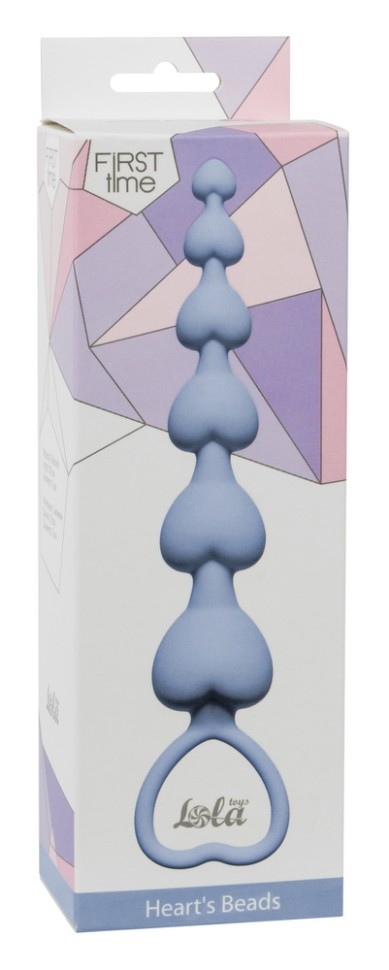 Анальная цепочка Heart's Beads Blue