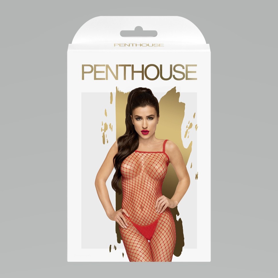 Кетсьют (боди-комбинезон) Penthouse "Body search" red (S-L)