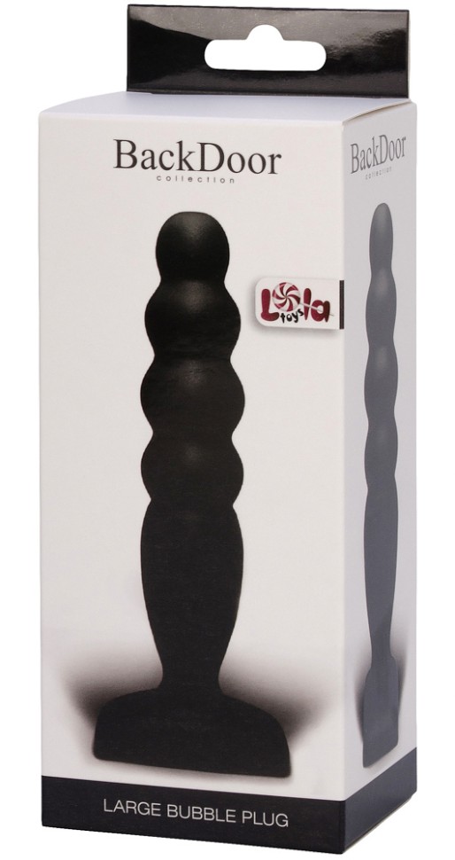 Анальный стимулятор Large Bubble Plug black