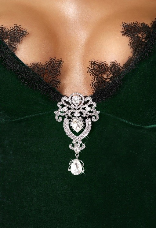 Корсет и трусики "Wonderful" зеленый