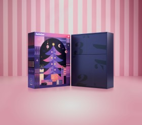 Набор Подарочный Satisfyer Advent Box (клиторальный стимулятор, мастурбатор, чулочки с поясом)