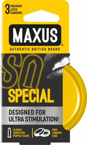 Презервативы точечно-ребристые MAXUS Special №3 ж/к