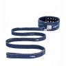 Джинсовый ошейник With Leash - Roughend Denim Style