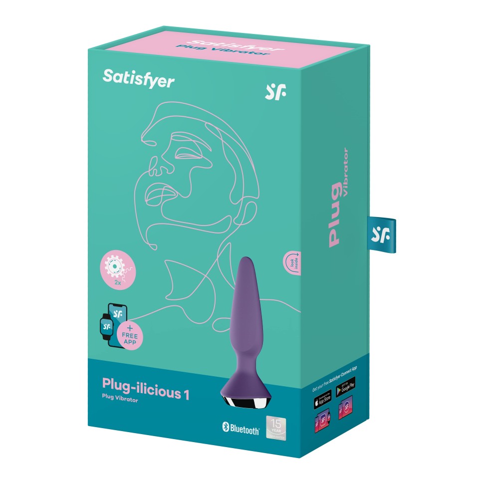 Анальная пробка с вибрацией Satisfyer Plug Ilicious 1 (малиновый)