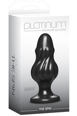Анальная пробка Platinum Premium Silicone The Spin черная