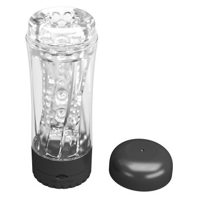 Мастурбатор с вибрацией в колбе L 190 мм D 65 мм,