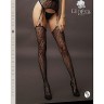 Колготки (имитация чулок) Suspender Leopard Pantyhose