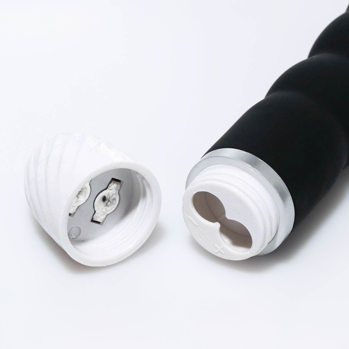 Вибратор со стимуляцией точки G, 17х3,5 см, чёрный