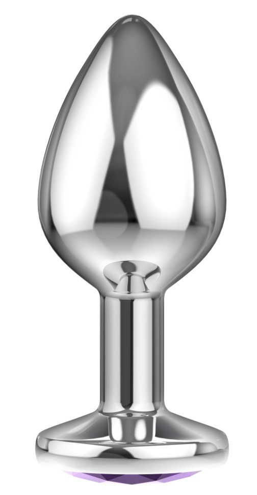 Анальная пробка Diamond Purple Sparkle Large