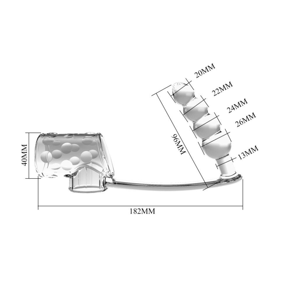Анальная Пробка и Насадка на Член Pretty Love