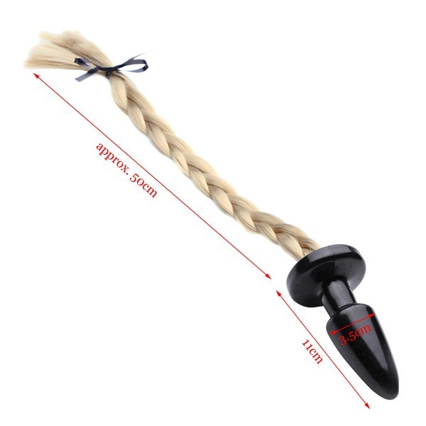 Анальная пробка с хвостом "Blondy"