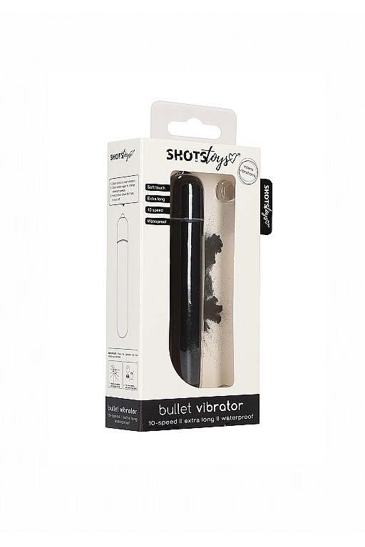Вибропуля Bullet Vibrator - Extra Long черная