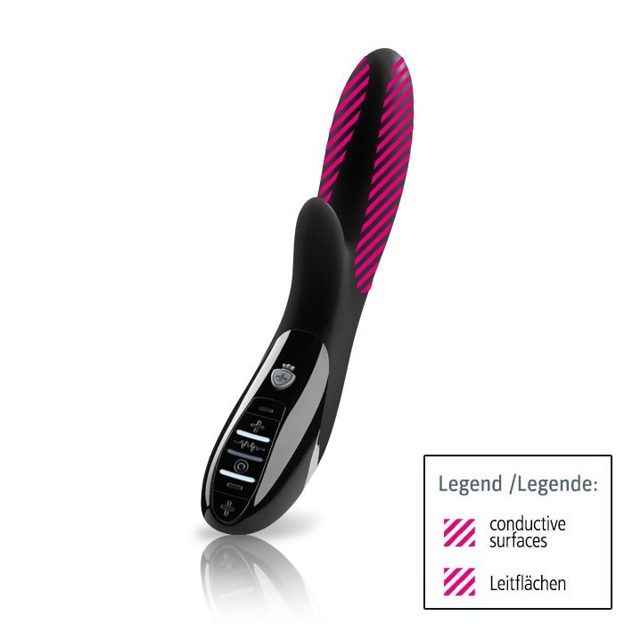 Вибромассажер c электростимуляцией Mystim Daring Danny - Black Edition , черный