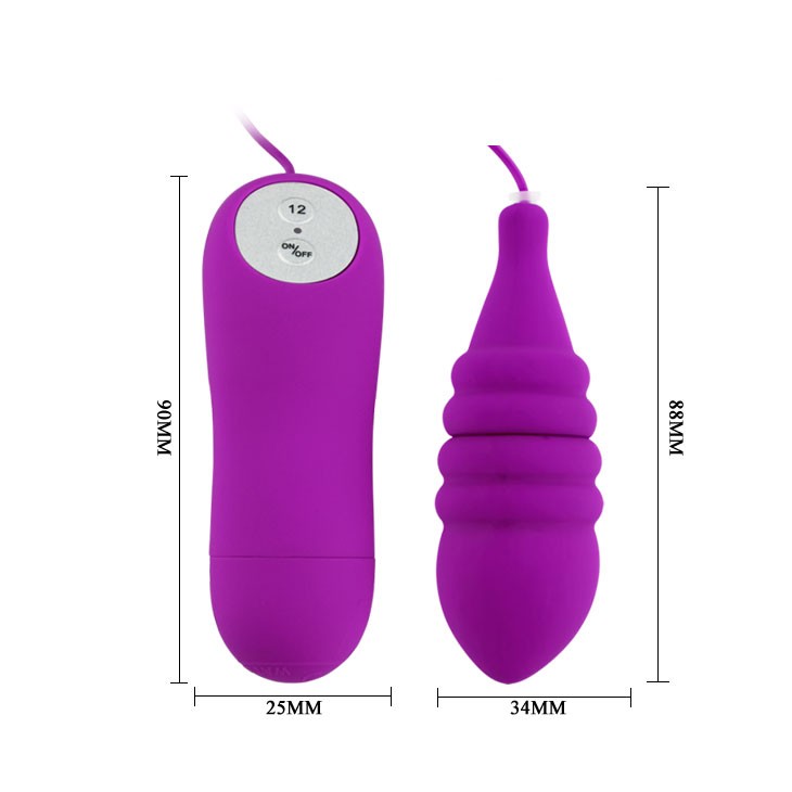 Виброяйцо Vibrating egg, 12 speed vibr, Purple