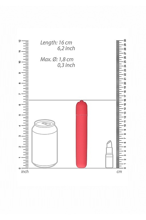 Вибропуля Bullet Vibrator - Extra Long розовая