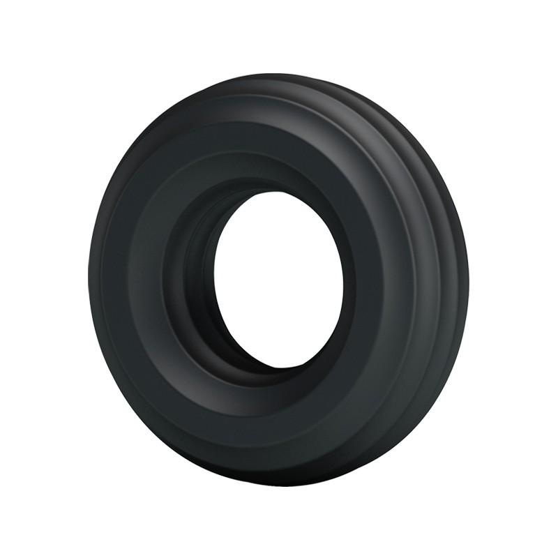 Эрекционное кольцо Ring черное, внутренний диаметр отверстия- 1,8 см.