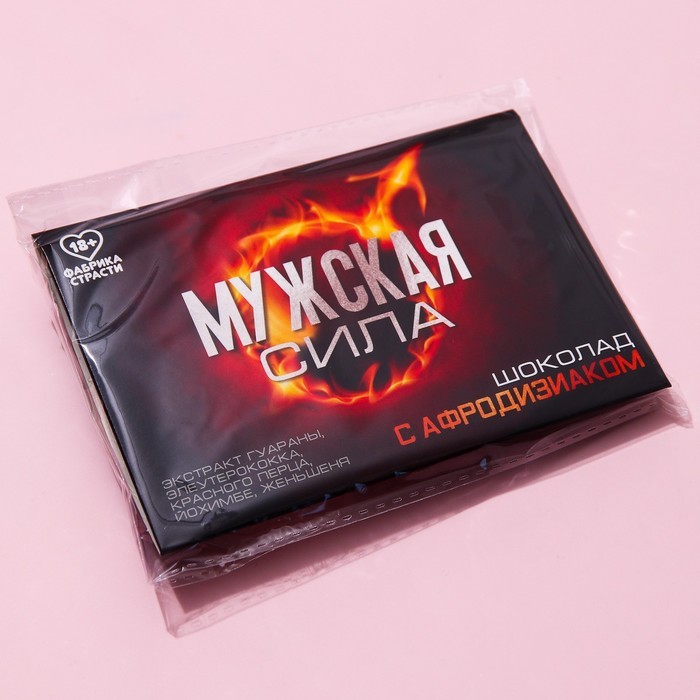 Шоколад "Мужская сила", 27 гр с афродизиаком