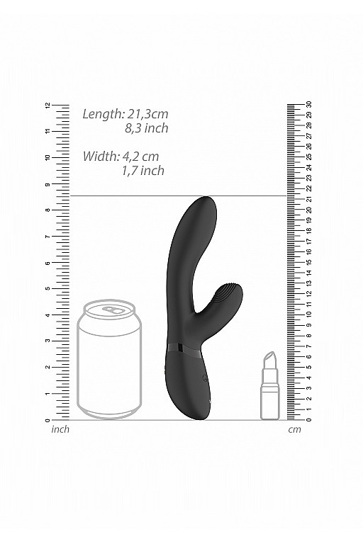 Вибромассажер Kyra с функциями "пульсирующее воздействие" и "мгновенный оргазм" черный