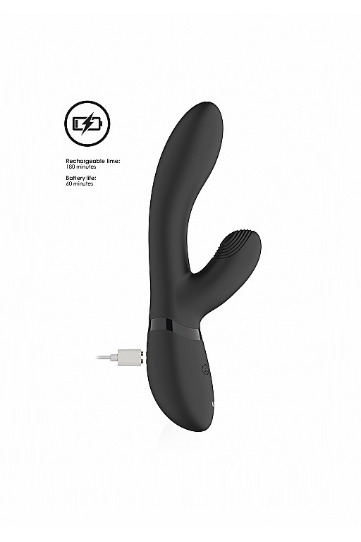 Вибромассажер Kyra с функциями "пульсирующее воздействие" и "мгновенный оргазм" черный