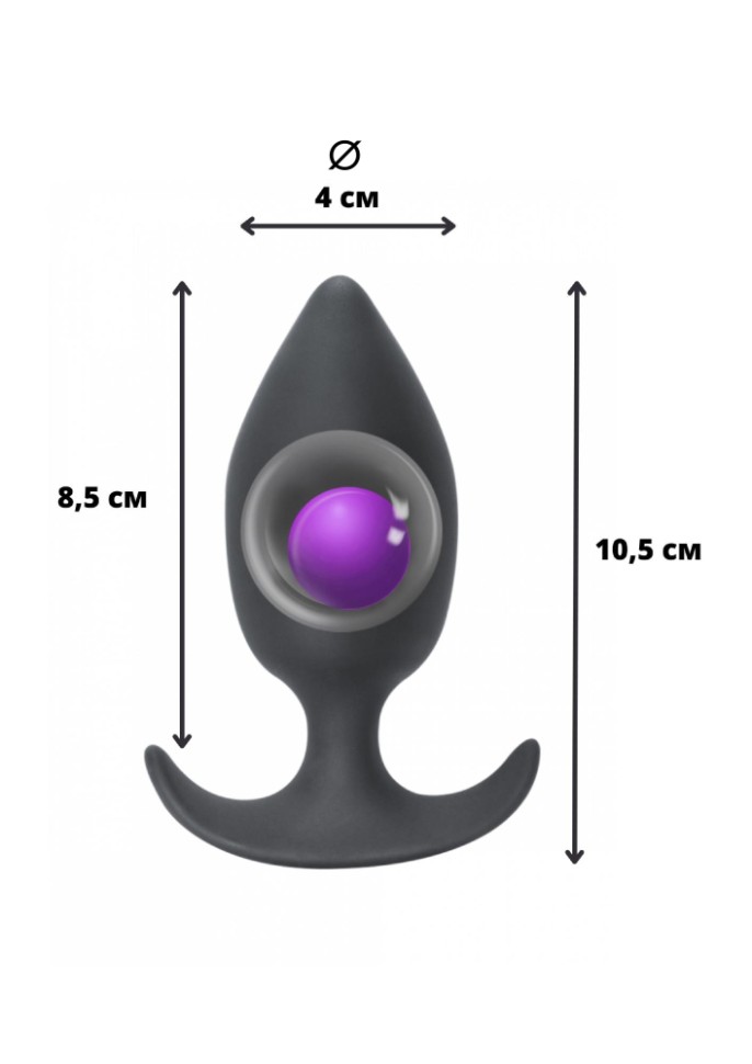 Пробка со смещенным центром тяжести Spice it up Insatiable Dark Grey