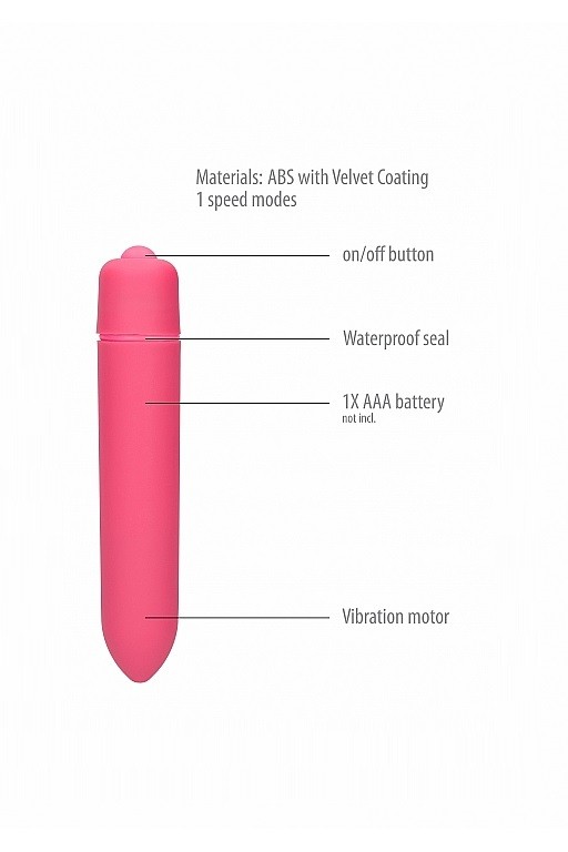 Вибропуля 1 Speed Bullet розовая