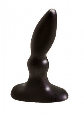 Втулка анальная  черная в ламинате из ПВХ