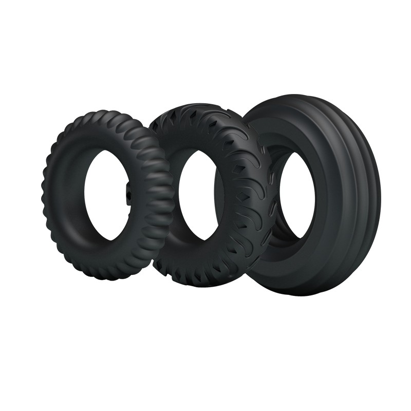 Набор эрекционных колец внешний диаметр колец- 3,6 см, 3,9 см и 4,3 см, внутренний диаметр отверсти