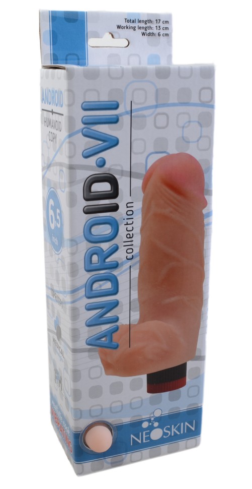 Вибратор реалистик Android long, рабочая длина - 13 см., диаметр – 6 см