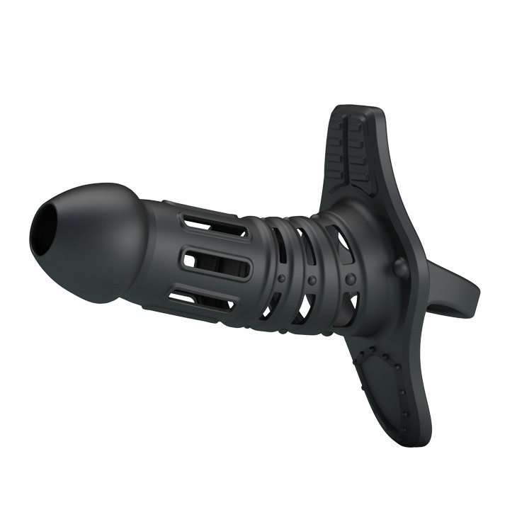 Насадка на пенис черная