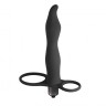 Вибронасадка для двойного проникновения Pure Passion Flirtini black