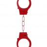 Металлические наручники Beginner's Handcuffs, красные